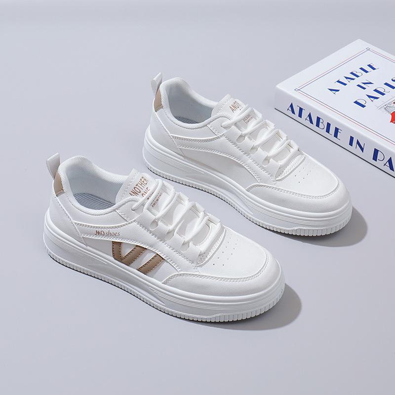 2025 весна маленькие белые туфли новая корейская версия ins студентки платформа увеличение спортивная обувь для скейтбординга повседневная уличный аукцион 8625