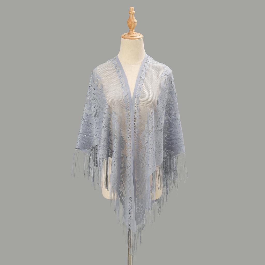 Новый вышитый кружевной шарф шаль женский шарф шали бахрома сплошной пашминовый палантин буфандас мусульманский хиджаб сьяаль праздничная шаль платок