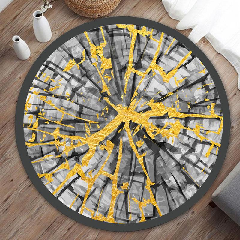 Современный круглый ковер с тигром для гостиной, противоскользящий коврик для спальни, компьютерный стул, коврики, детские ковры и коврики 100 см/120 см