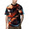 Harajuku Style Men Gift Trend Shirts Men's T Shirt Short Sleeve Y2k Clothes Anime 2024 Clothing Streetwear Summer