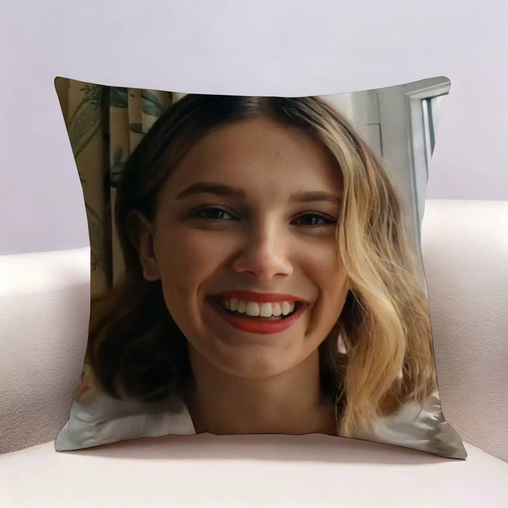 MMillie Bobby BBrown Doublesided print Pillow Case Pattern Printed Pillowcase For Living Room Sofa Cushion Cover