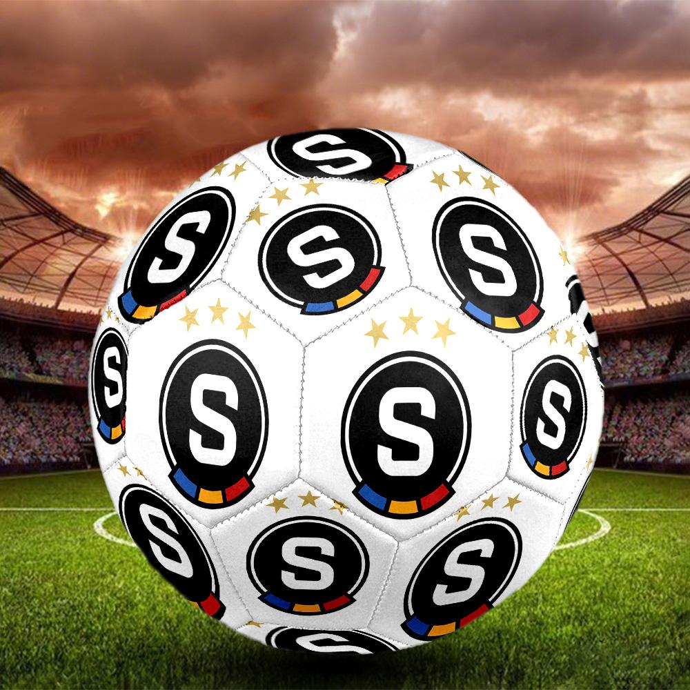 1 шт. Футбольный мяч для зала AC Sparta Praha, цветной, для всех возрастов, машинная строчка, ПВХ, готов к соревнованиям, прочный, с высоким отскоком HE3