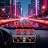 6Pcs Bling Heart Air Vent Clips Red Heart Car Air Fresheners Vents Clips Car Diffuser Diamond Car Interior Decor Charm Decoration Cute Accessories