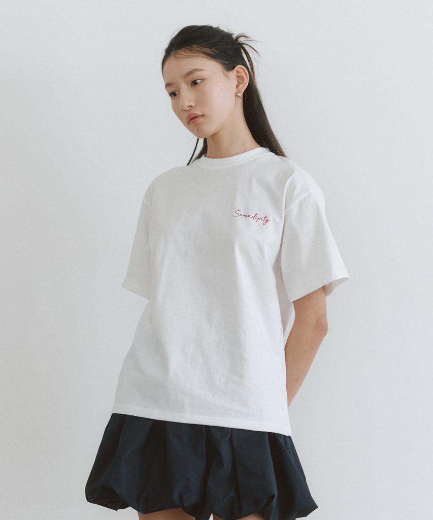 SSEMI Back Ribbon Loose Fit T-Shirt(3 Colors)