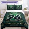 3pcs Duvet Cover Set (1*Duvet Cover + 2*Pillowcase, Without Core), Hannover 96 Football Print Soft All‑Season Bedding Set, Home Bedroom Decor Gift