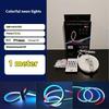 5V Rgbic Neon Led Strip Lights Neon Rope Light With Music Sync Diy Rgbic Dreamcolor Chasing Strip Tape For Home Decor Lighting