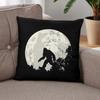 One Piece of an Bigfoot Moon Design Double-Sided Pillowcase, Suitable for Home Decoration, Featuring a Zipper Closure for Seasonal Sofa Cushions, Idea