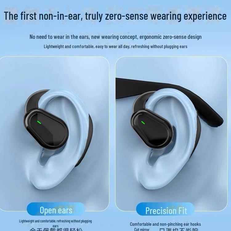 Ear-Hook Wireless Sports Headset with Air Conduction and Noise Reduction