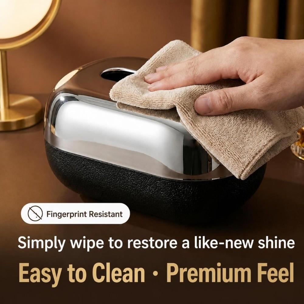 Vintage Tissue Box Dispenser Wood Grain Tissue Organizer Premium Decorative Tissue Box Desktop
