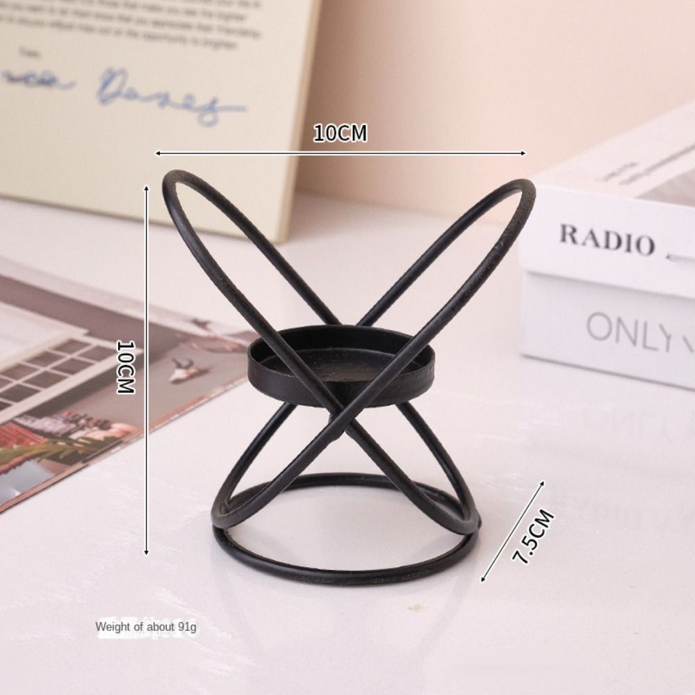 Iron Candlelight Dinner Props Holder Table Decoration Romantic Candlestick Holder  Bedroom