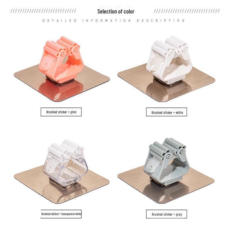 Водонепроницаемый настенный держатель для швабры и щетки, не оставляющий следов