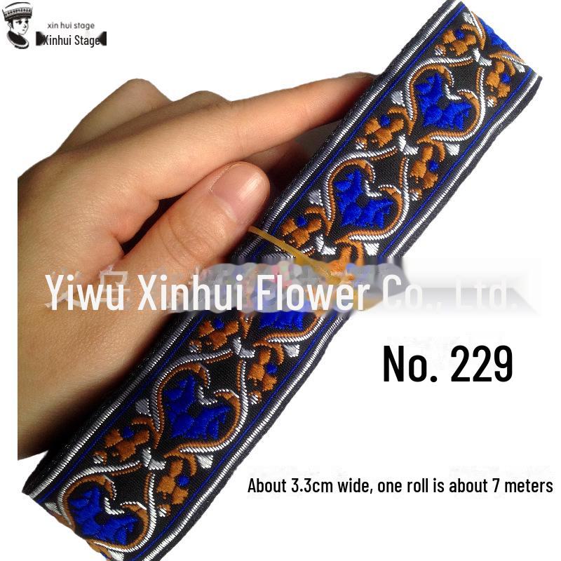 C10 Xinhui 3.3cm Guizhou этническая кружевная лента - материал для самостоятельной одежды в стиле Buyi & Miao