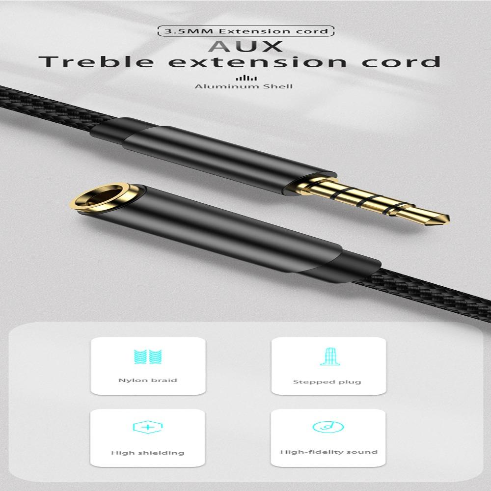 Аудиокабель-удлинитель для динамика Кабель для передачи данных Кабель для наушников Кабель AUX Аудиокабель-удлинитель