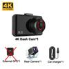 4K Front and Rear Camera GPS Car Dvr WIFI Dash Cam for Cars Camera for Vehicle Video Recorder Rear View Camera Night Vision