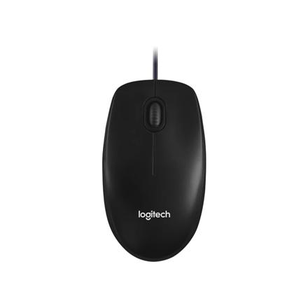 Logitech | Mouse | M100 | Optical | Wired | Black