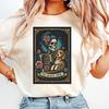 Beagle Mom Tarot Card T-Shirt: Comfort Colors Dog Skeleton Tee