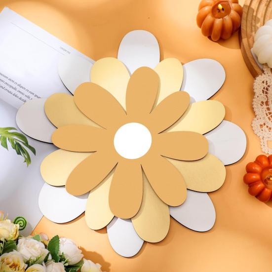 6 шт./набор Деревянное украшение на стену в виде цветов Фермерский дом Деревенский Цветочный Настенный арт для дома