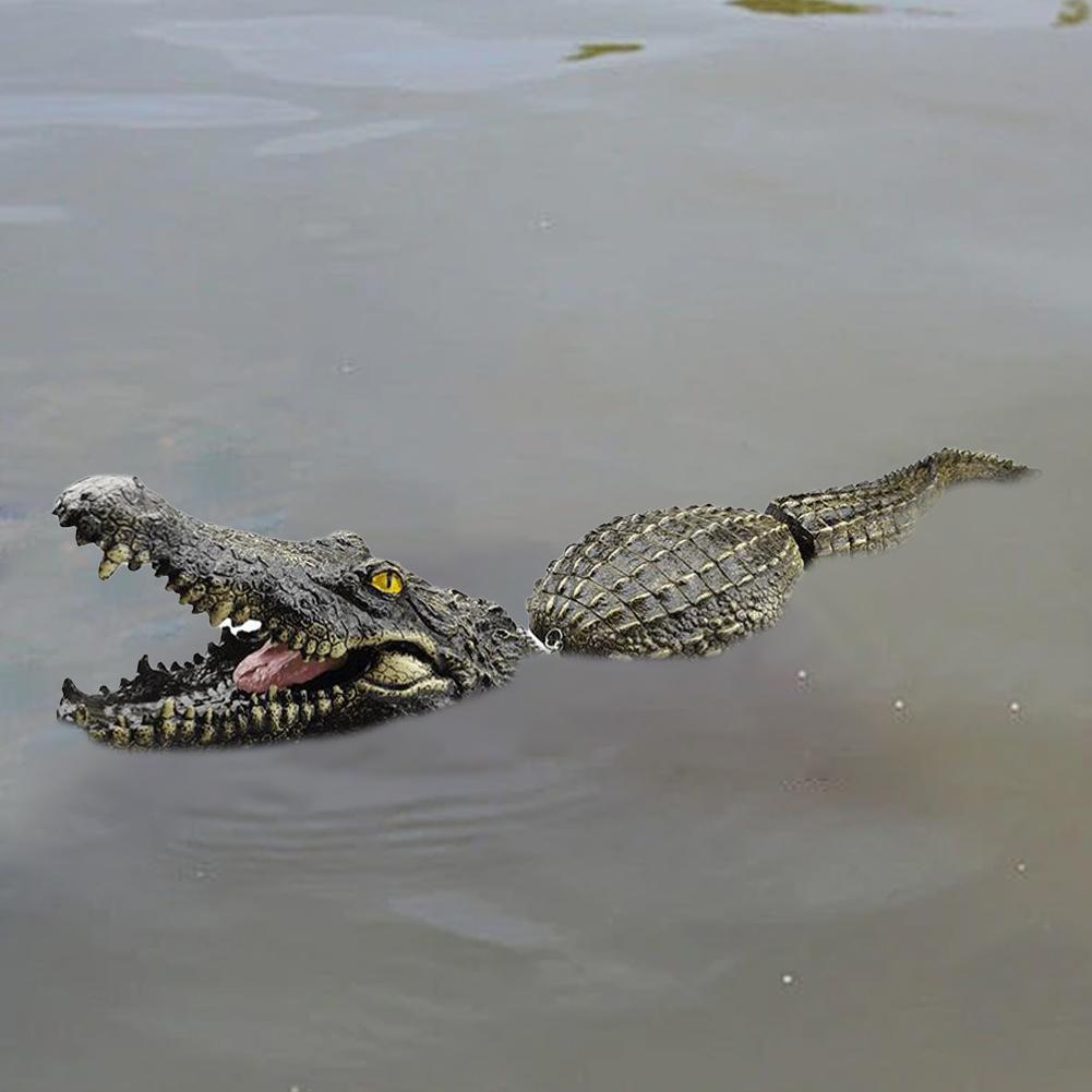 Смола Крокодил Водный Декор Поплавок Аллигатор Крокодил Бассейн Садовые Украшения Крокодил Моделирование I4A5