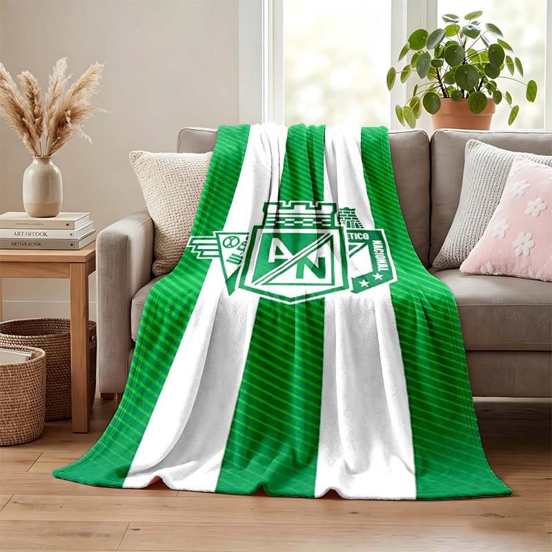 Atletico Nacional blanket Flannel Blanket Soft Cozy Plush Throw for Sofa Bed Lightweight Home Decoration