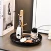 Роскошный консольный столик для прихожей с местом для хранения ключей и декоративным подносом