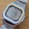 Б/у часы CASIO G-SHOCK GW-M5610 Радиоуправление Tough Solar Полностью металлические Кастомные Серебристые