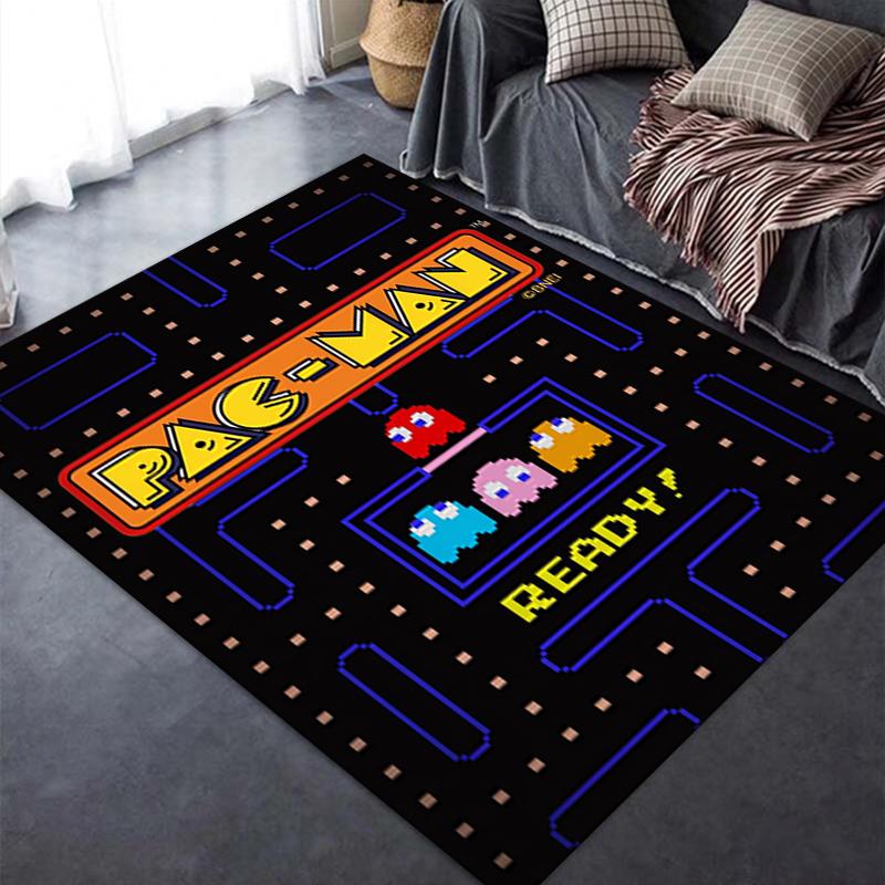 2026 NEW Pac Man Carpet Rug for Living Room Bedroom Home Sofa Decoration,Kids play Non-slip Floor Mat