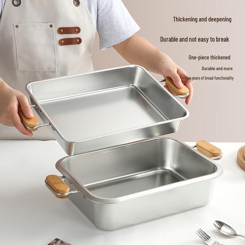 304 Stainless Steel Baking and Oil Filter Pan with Rack