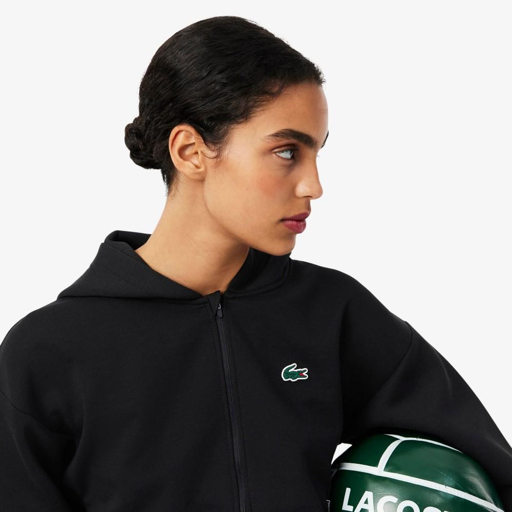 Lacoste Женская тренировочная толстовка с капюшоном на молнии SF0167-56G031