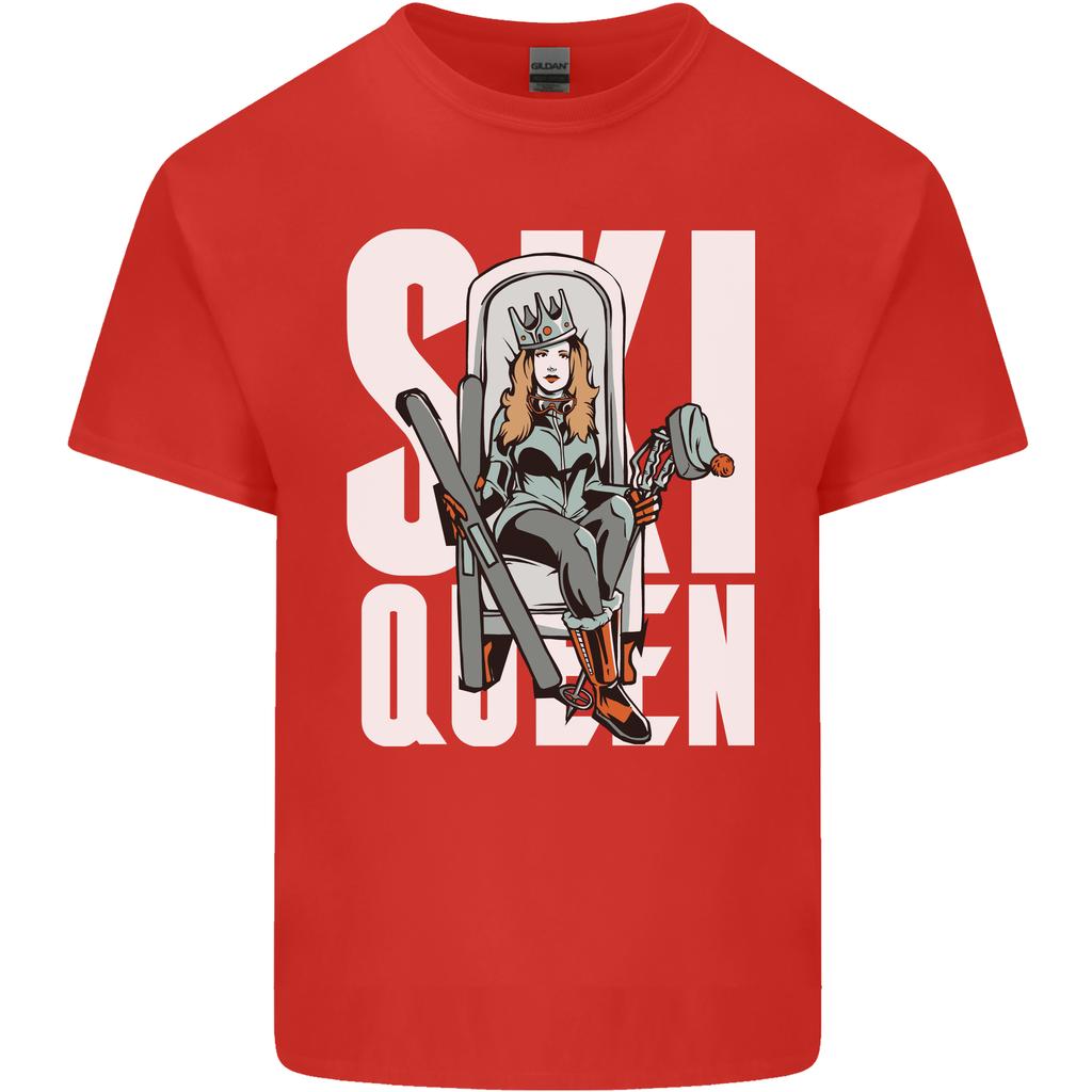 Ski Queen Funny Skiing Winter Sports Unisexs Light Cotton TShirt