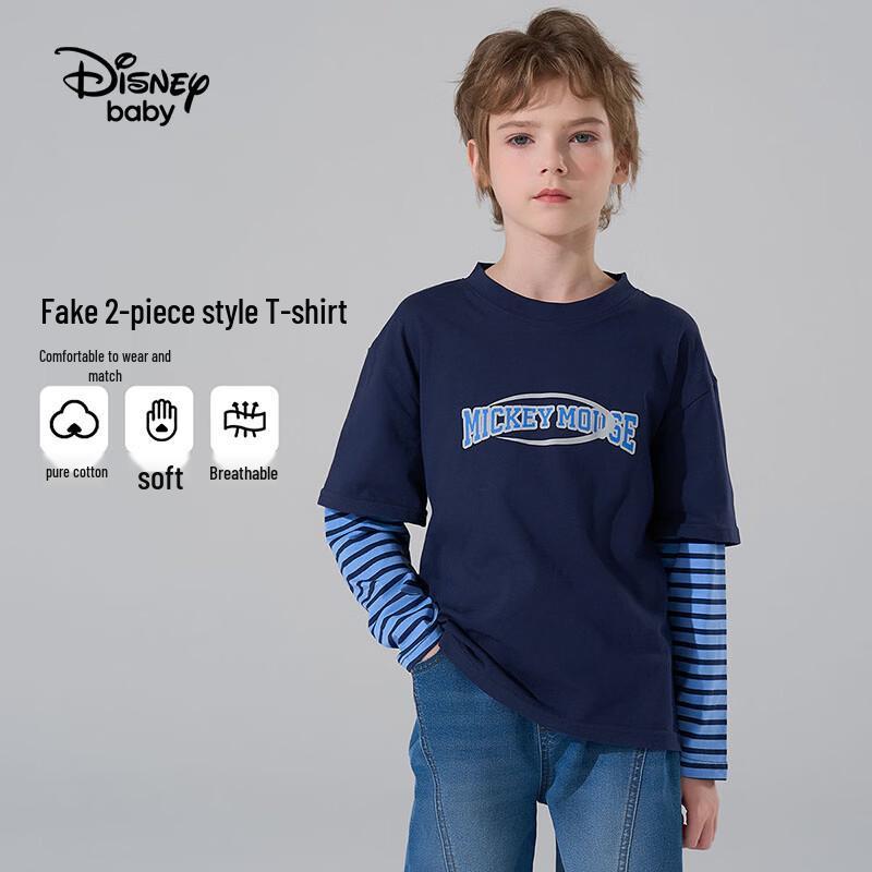 Disney Детская футболка с длинным рукавом, имитирующая двойку