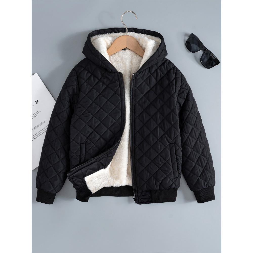 Детское модное повседневное флисовое пальто в клетку в клетку на осень и зиму для девочек