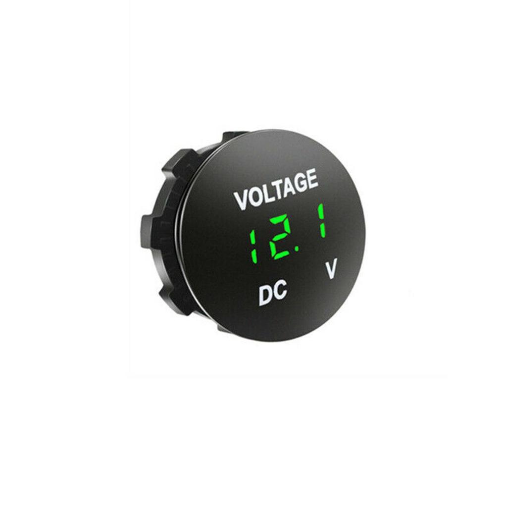 Plastic DC 12V-24V Panel Motorcycle Battery Gauge Car Voltmeter Voltage Meter