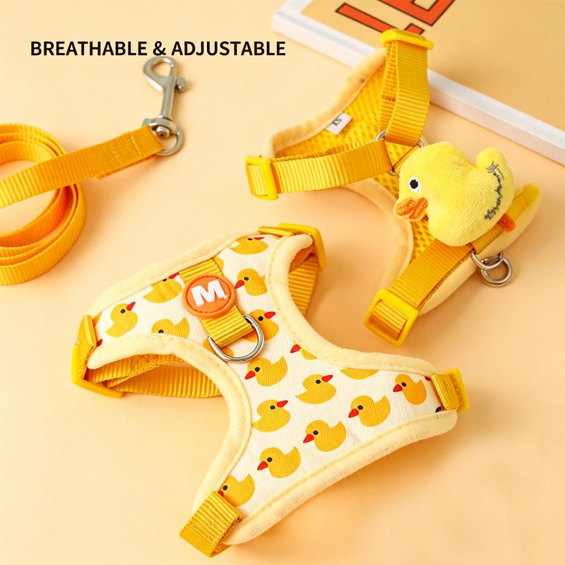 Small Puppy Harness and Leash Set Harnesses for Dogs Strap Dog Collar Tow Anti-escape Supplies Chest Breeds Accessories Vest Pet