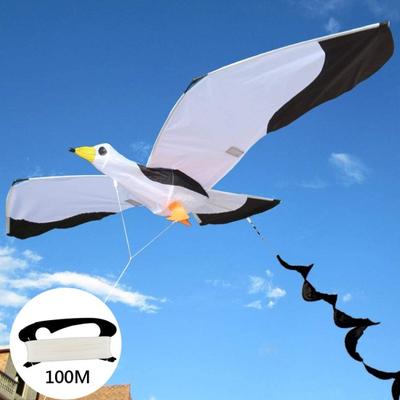 Детский реалистичный 3D воздушный змей чайка, игра для полетов, спорт на открытом воздухе, забавная игрушка со 100-метровой леской