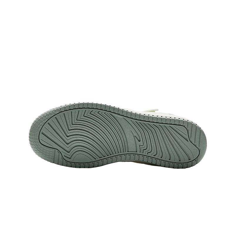 Anta Comfortable Atmospheric Simple High-Top Kids Skate Shoes Kids Sneakers Ivory-White Morning-Green 322448011-2