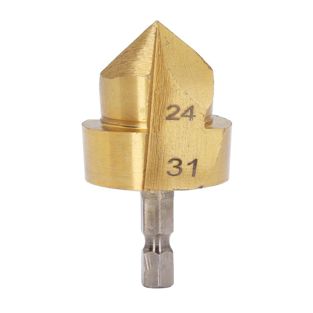 24-31mm Blade Diameter Countersink Drill Bit Hex Shank Hole Opening Drill Water Pipe Drilling