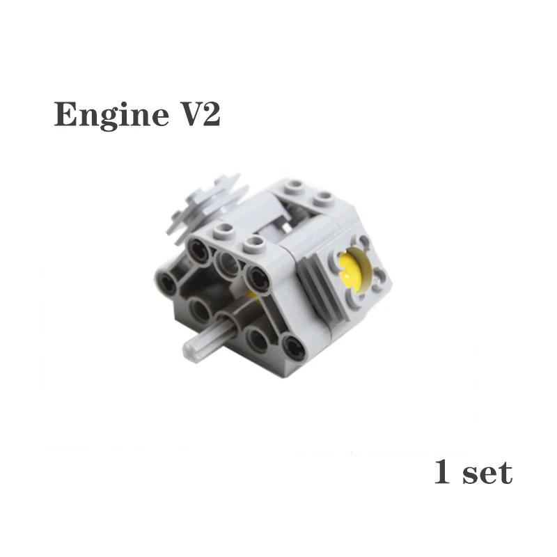 Набор технических деталей V2 V4 V6 V8 V10 V12 V14 Блоки для сборки цилиндров двигателя Кирпичики Модель для высокотехнологичных автомобилей DIY Образовательные игрушки