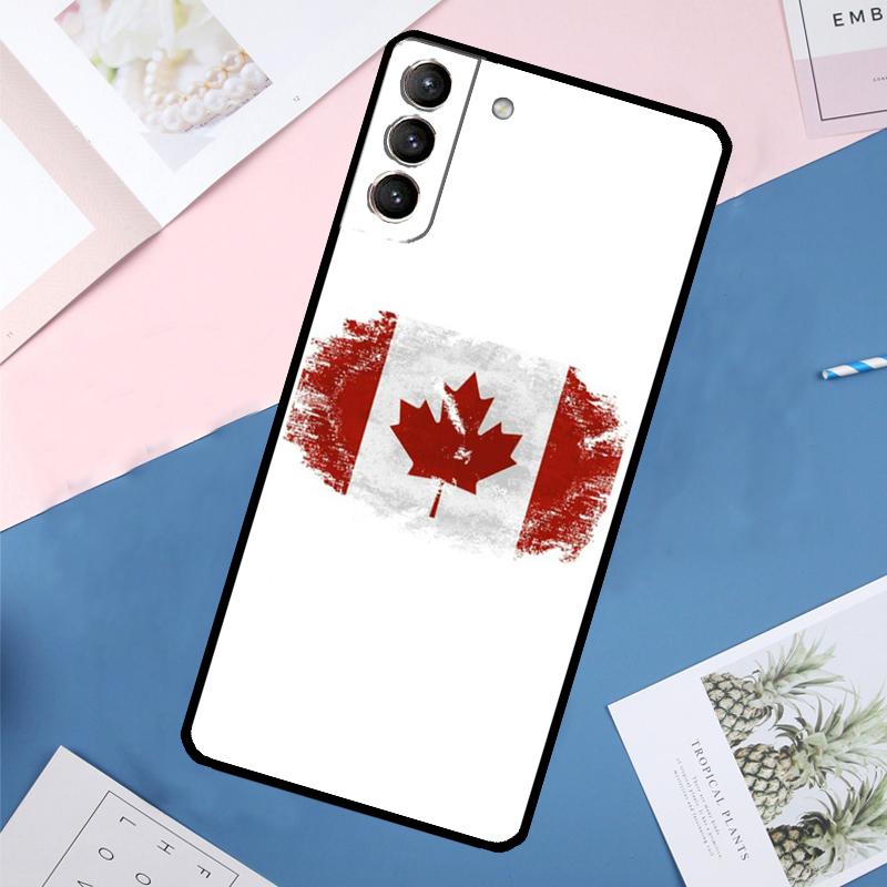 Canada Canadian Flag Case For Samsung Galaxy S24 Ultra S21 S22 S23 S25 Ultra S9 S10 Plus S20 FE S25 FE Back Cover