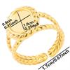 5pcs Retro Stainless Steel Gold Plated Ring Irregular Geometry Bow Ellipse Water Droplet Rings Diy Stone Drill Jewelry No Fading