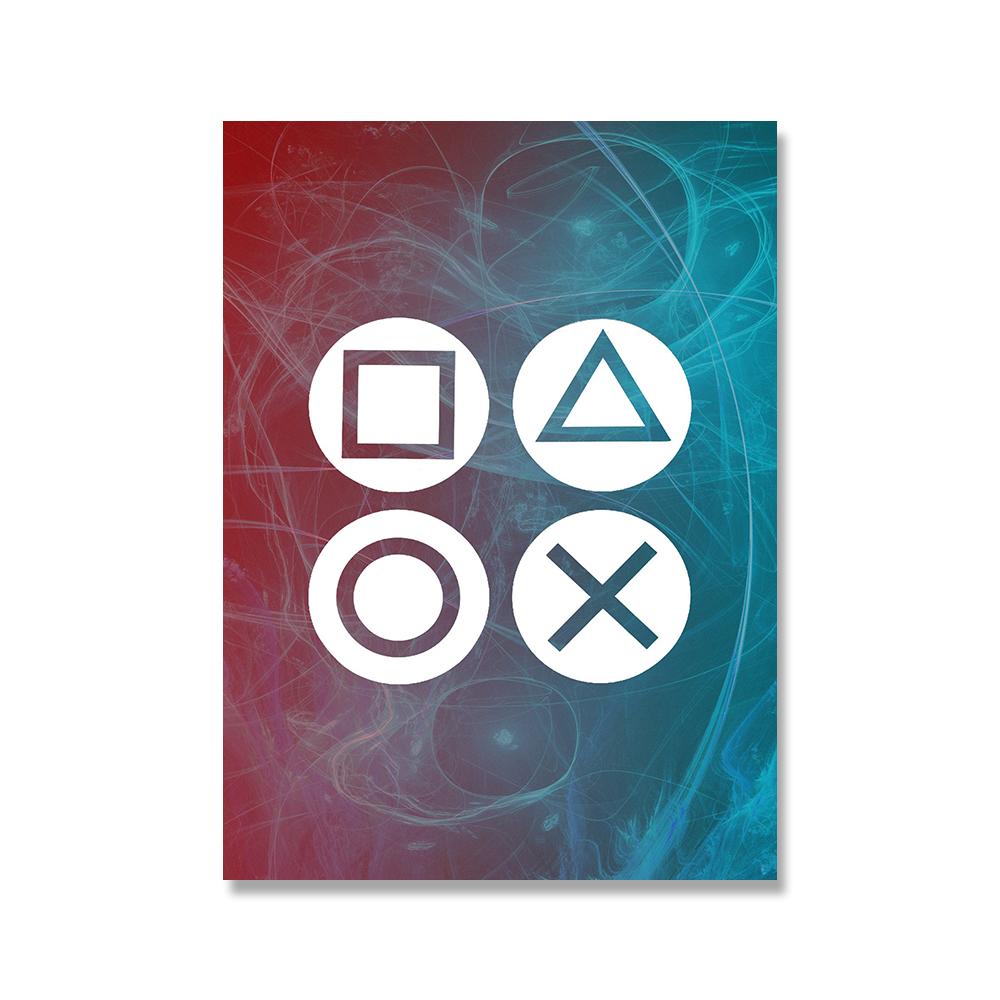 Eat Sleep Game Повторить игровой настенный художественный постер Gamer Картина на холсте Постер Печать для детей Детская комната для мальчиков Декоративная картина Игровая комната