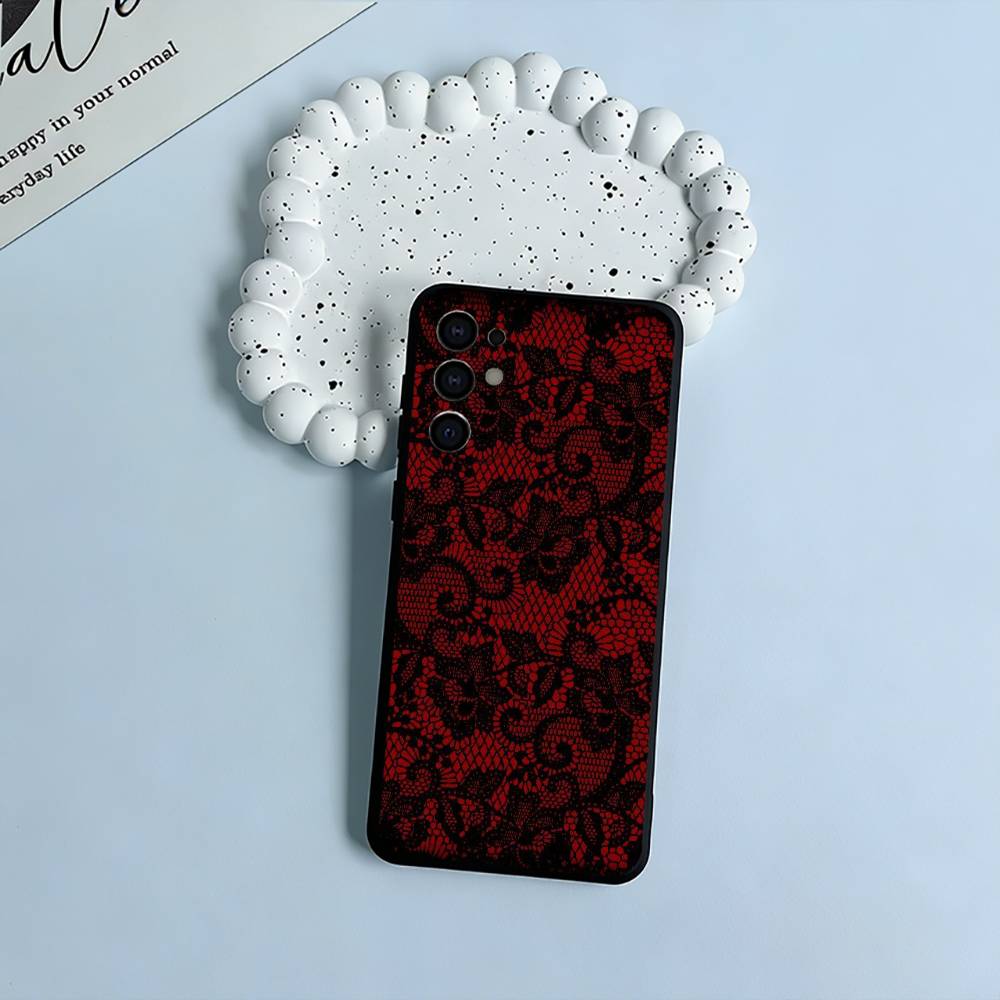 Чехол для телефона с принтом L-Lace для Samsung S25, S24, S21, S22, S23, S30, Ultra, S20, Plus, Fe, Lite, Черный Мягкий Силикон