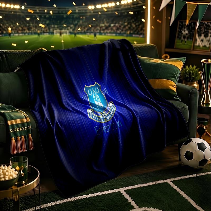 Football Club Everton Throws Blanket Flannel Blankets Plush for Couch Bed Gifts for Men Women Travel picnic blanket Christmas fan gifts