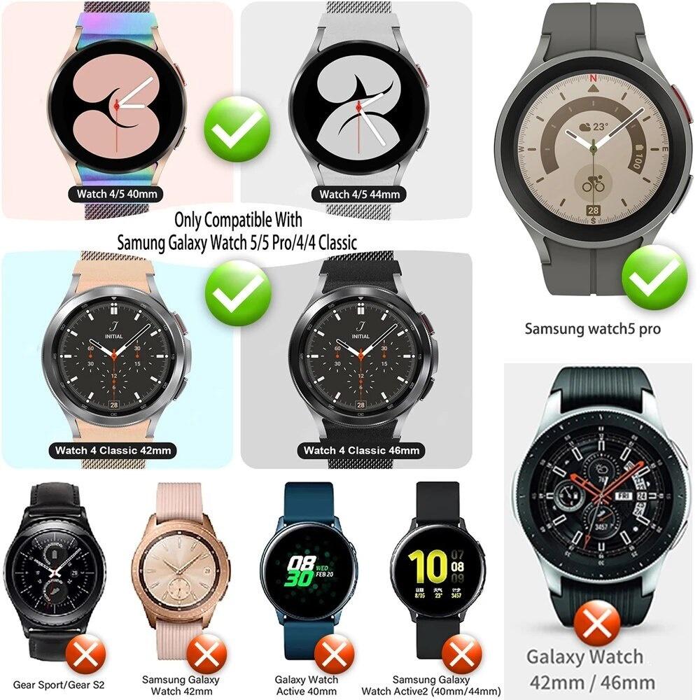 Ремешок + чехол для Samsung Galaxy Watch 6, 4, 5, 44 мм, 40 мм, 43 мм, 47 мм, браслет Galaxy Watch 4 Classic, 46 мм, 42 мм, 5 Pro, 45 мм, ремешок, чехол из ТПУ