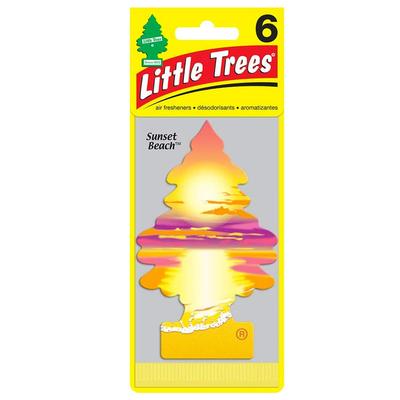 Набор из 6 ароматизаторов Little Tree Sunset Beach Ароматизаторы