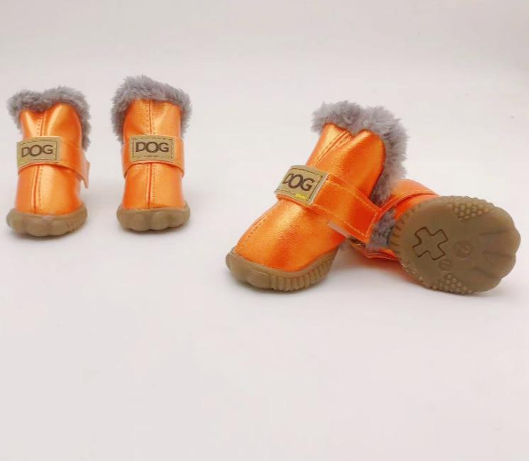 Хлопковые зимние ботинки для щенков померанского шпица и бишона фризе - Набор обуви для осени и зимы
