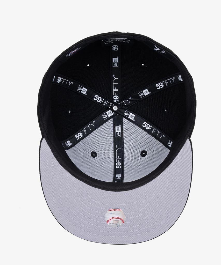 New Era Кепка MLB La Dodgers Базовая Приталенная Черно-Белая
