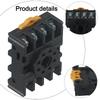 40*55*20 Mm PF083A Relay Mount Standard Screw Hole Position U Installation Buckle High Conductivity Industrial Automation