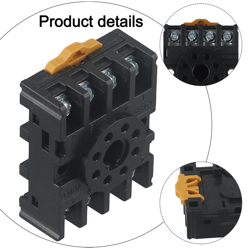 40*55*20 Mm PF083A Relay Mount Standard Screw Hole Position U Installation Buckle High Conductivity Industrial Automation