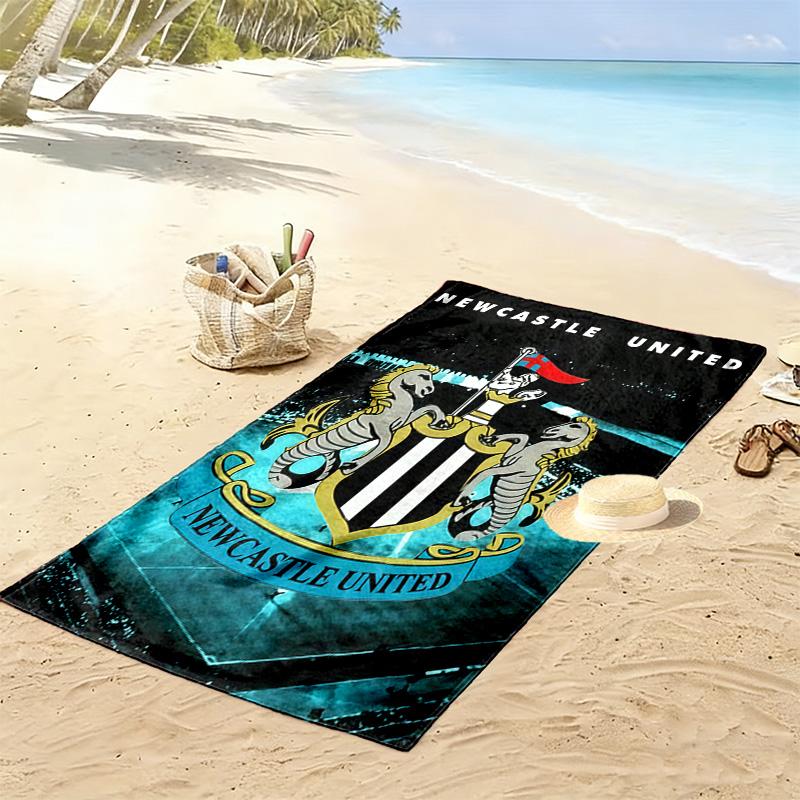 Newcastle United Print Beach Towel, Large Soft Quick Dry Towel for Beach Camping Swimming