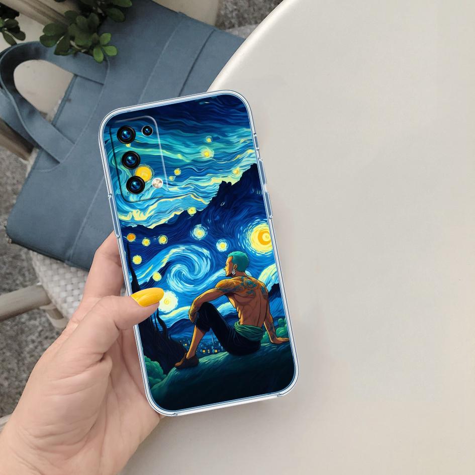 FM50 Zoro One Piece Soft Shell Transparent Phone Case for Samsung Galaxy A04 A04S A14 A23 A34 A54 M23 M33 M52 M53